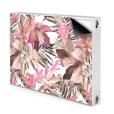 Produktbild von Magnet Heizkörperverkleidung Heizkörper-Abdeckung Heizung Heizkörper 110x60 cm  - Tropische Blume