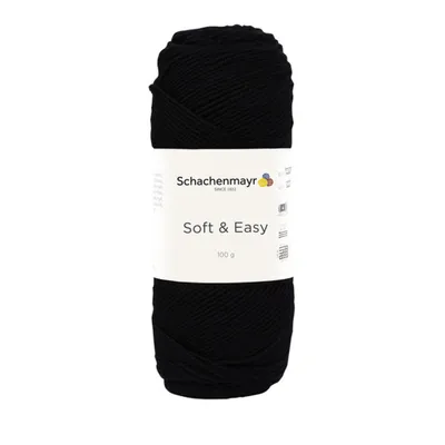 Produktbild von Schachenmayr Soft & Easy, 100g Schwarz Handstrickgarne