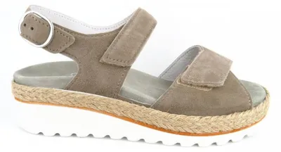 Produktbild von Semler Trixi SAMT-CHEVRO panna H Sandale Grau in Gr. 41