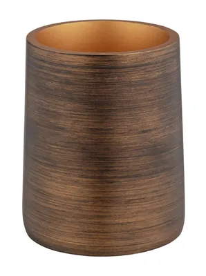Produktbild von WENKO Zahnputzbecher Zahnbürstenhalter Halter Becher Zahnpasta Bad PALENA bronze
