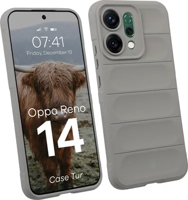 Produktbild von Robuste Handyhülle für Oppo Reno 14, Bizon Case Tur, Hellgrau