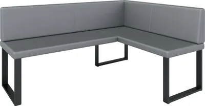 Obrázek produktu pro Rohová lavice AKIKO METAL Rohová lavice 168x128 vpravo - rohová lavicová skupina pro vaši jídelnu, moderní kuchyň, obývací pokoj, jídelní kout. Ideální do kuchyně, kanceláře a recepce. Pevné a silné zpracování. Snadná údržba