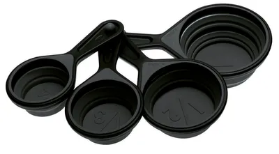 Produktbild von Kitchen Gadget Sambonet Messcup/-löffel 4tlg Silikon grey 51595B19