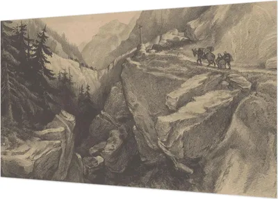 Produktbild von Selbstklebende Fototapete - Wandbilder für Wohnzimmer - 416x254 - Dekorative Wandfolie - Modernes Design für Wanddekoration - Tapeten für Innenräume - Malerische Berge
