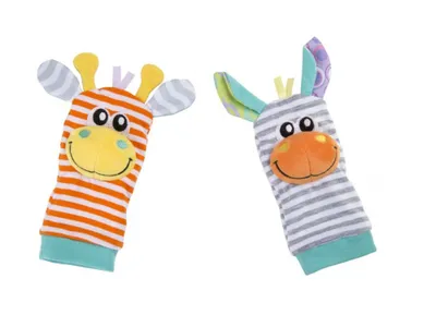Produktbild von Playgro Rammelaar Dschungel Handgelenk Rassel und Fu Finder