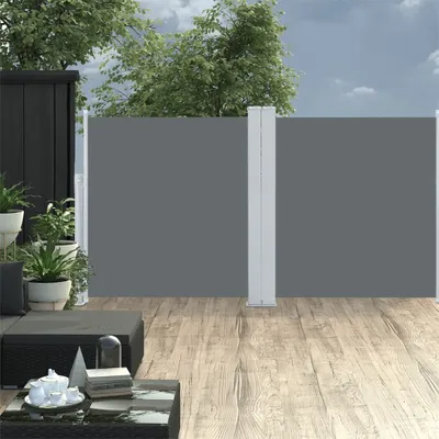 Produktbild von Maison Exclusive - Ausziehbare Seitenmarkise Anthrazit 120 x 600 cm