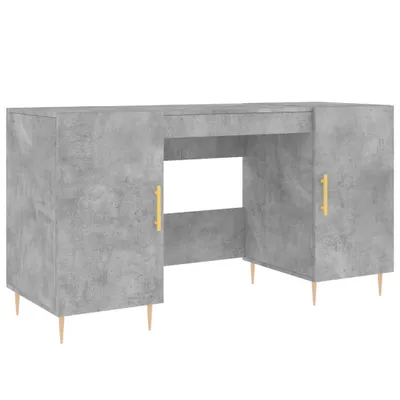 Produktbild von vidaXL Schreibtisch Betongrau 140x50x75 cm Holzwerkstoff