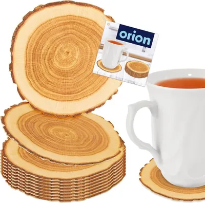 Zdjęcie produktu dla Orion podkładka pod kubek podkładka pod kubek drewniana podkładka pod kubek 10 cm 10 szt.
