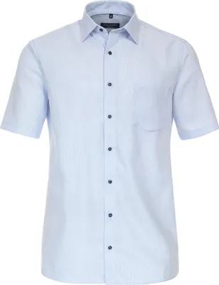 Produktbild von CASAMODA Herren Businesshemd Kurzarm Kent Comfort-Fit Hellblau 46