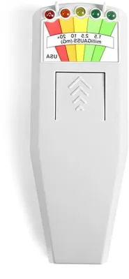 Imagen del producto de Medidor de campos electromagnéticos - Pantalla con 5 LEDs - 14,3 cm de tamaño - Color gris