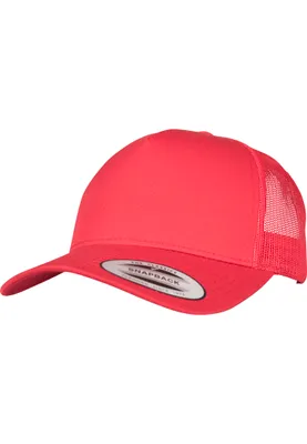 Produktbild von FLEXFIT 6506 | 5-Panel Retro Trucker Cap, Obermaterial aus Baumwoll-Twill - Farbe: Red - Größe: One Size