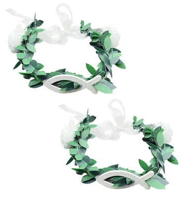 Tropffreie Kommunionkerzen 2er-Pack, 3-6 cm, Christusfisch