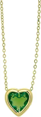 Produktbild von Halskette HE-38909 - Eleganz in Gold und Grün KP38909