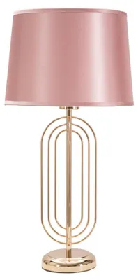 Obrázok produktu pre Stolná lampa Mauro Ferretti Krista, zlatá a ružová, 28 x 55 cm