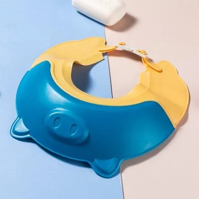 Produktbild von Silikonisches Babybadkap, mit Ohr- und Augenschutz, wasserdicht, für Säuglinge und Kleinkinder