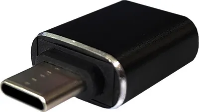Image de Adaptateur économique OTG Type-C vers USB, noir, USB-C