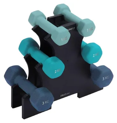 Immagine prodotto di Manubri DrumFit Dumbbell 123 Neoprene Set Cecotec