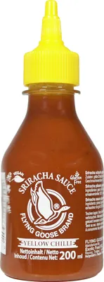 Produktbild von FG Sriracha Chilisauce mit gelben Chilis 200ml