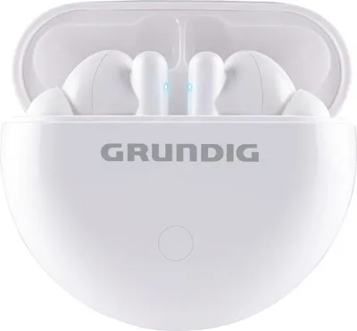 Zdjęcie produktu dla Grundig Słuchawki bezprzewodowe Bluetooth True Wireless 5.0 - Słuchawki douszne Bluetooth z kontrolą dotykową i mikrofonem - Etui ładujące w zestawie - Słuchawki douszne 3 godziny odtwarzania - Biały