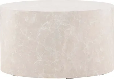 Produktbild von FURNLUX Coffee Table York Marble Grey 80cm / Hauptfarbe: Grau / Abmessungen: 80 x 80 x 45 cm