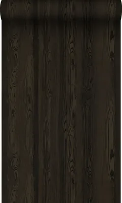 Zdjęcie produktu dla Origin Wallcoverings Tapeta motyw drewna czarnym 53 cm x 10.05 m