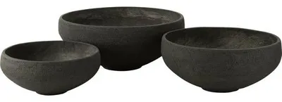 Produktbild von Keramische Vezelklei-Schalen - schwarz - 3 Stück - Ø 69,5 cm