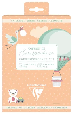 Produktbild von Clairefontaine5x Korrespondenzset Geburt - 81005C