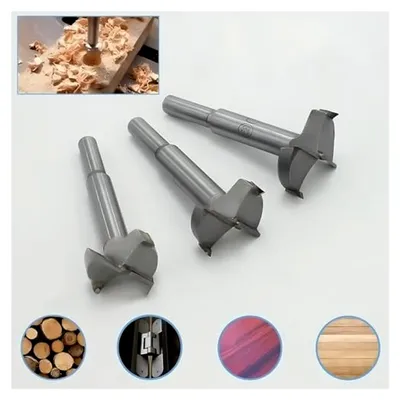 Produktbild von Forstnerbohrer Set 15-35 mm, 5 Stück, Hartmetall HSS Flachflügelbohrer für Holzarbeiten
