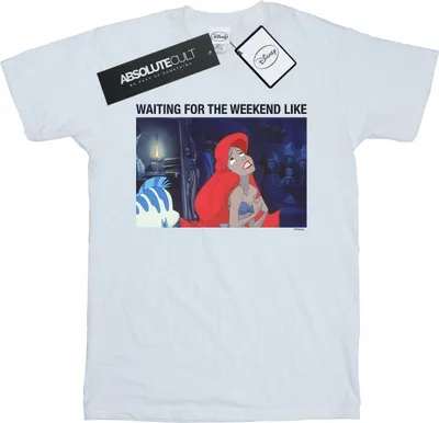 Produktbild von Disney - "The Little Mermaid Waiting For The Weekend" T-Shirt für Herren BI18930 (XL) (Weiß)