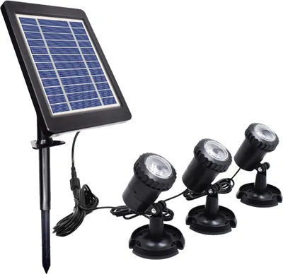 Produktbild von LED Pool Lichter wasserdicht solarbetriebene Gartenteich Lichtweg Gehweg Rasen Hinterhof Beleuchtung Outdoor-Sicherheit Landschaft Lampe