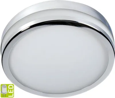 Image de Eglo 94998 LED Palermo plafonnier Ø 22cm 1100lm chrome blanc laqué