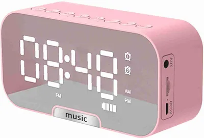 Obrázok produktu pre Digitálne hodiny s budíkom, vybavené Bluetooth reproduktorom, FM rádiom, dvojitým budíkom a elektronickým displejom. Nabíjateľné, prenosné zariadenie s možnosťou prehrávania hudby a podporou kariet TF. Má 3 úrovne jasu a slúži ako stojan na telefón, vhodný do domácnosti, kancelárie alebo na cesty