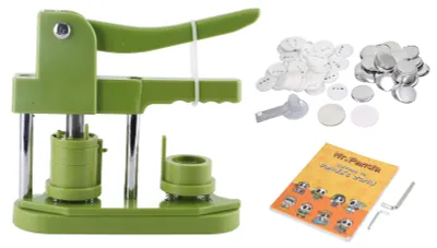 Zdjęcie produktu dla Button Maker Machine 100 zestawów do samodzielnego wykonywania przypinek dla rodziny Present Family 25 mm / 0,98 cala