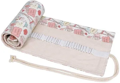 Image de Organiseur enroulable, 72 plis, toile, à enrouler