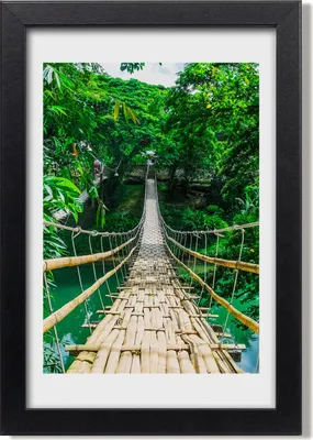 Produktbild von Bild 20x30 MDF-Rahmen, Wandkunst Hängebrücke