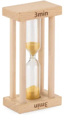 Produktbild von Blue Collection 3-Minuten Sanduhr für Küche und Bad