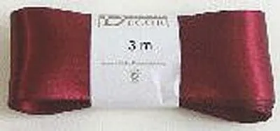 Produktbild von Goldina® 1172040261003 Doppelsatinband - 40 mm x 3 m, weinrot