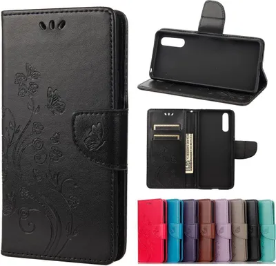 Produktbild von König Design Hülle kompatibel mit Sony Xperia 10 III Kunstleder Handyhülle - Handy Case Schwarz