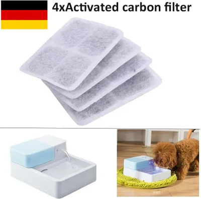 Obrázek produktu pro 4 ks náhradní filtr s aktivním uhlím pro fontány pro psy a kočky