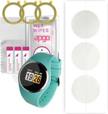 Produktbild von apgo 3 Stück Schutzfolie, Matt, kompatibel mit Garett Women Ida Smartwatch, Hydrogel Displayschutzfolie mit Positionierhilfe, Displayfolie, robust und kratzfest