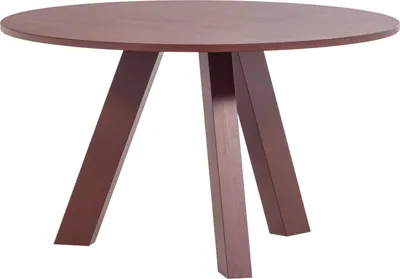 Produktbild von rhonda esstisch ø129 cm eiche bordeauxrot
