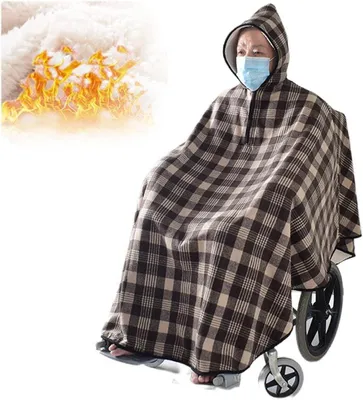 Productafbeelding van Rolstoeldeken - Warme omslagdoek - Buitenverblijf - Dubbellaags fleece - Universeel - Grijs