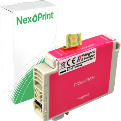 Produktbild von Druckerpatrone kompatibel zu Epson C13T129340 magenta Stylus Office BX 625 FWD Epson BX 535 WD Epson BX 525 WD Epson BX 320 FW Epson BX 305 FW Plus