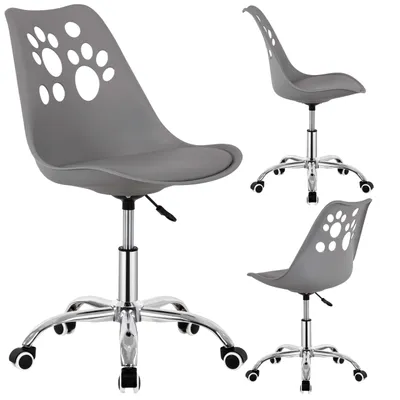 Produktbild von Springos® Bürostuhl Drehstuhl Grau Ergonomisch Höhenverstellbar Kinderstuhl