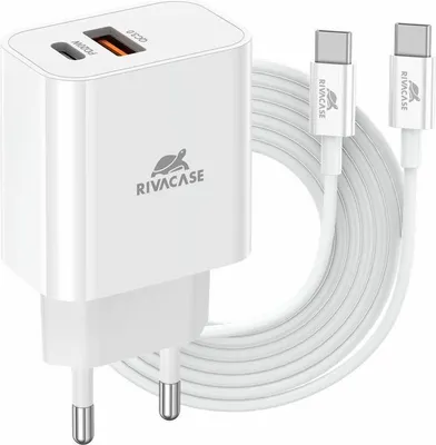 Immagine prodotto di Rivacase PS4102WD4 Caricabatterie per dispositivi mobili Smartphone Bianco AC Ricarica rapida Interno