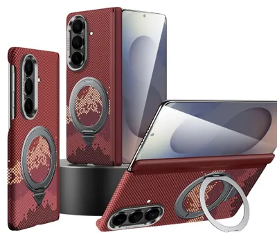 Produktbild von MagSafe Magnet Handyhülle Samsung Galaxy Z Fold8 Ultra 5G Drehkippständer Schutz