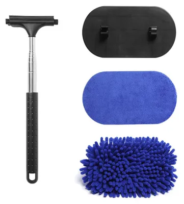 3-in-1 Scheibenreiniger, teleskopisch 28-100 cm, 180° drehbar, Auto