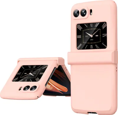 Produktbild von Moto Razr 2022 Hülle, Scharnierschutz Matt PC Stoßfest Kratzfest Schutzhülle für Motorola Moto Razr 2022 Pink