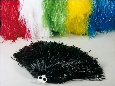 Produktbild von Tanzwedel 240g doppelring Griff Karneval Fasching für Ebay, Farbe:rot