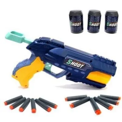 Produktbild von Pistole, Schaumstoffpfeilwaffen + Dosen 5018